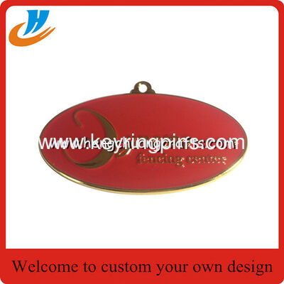 Gold medals die casting/silver/copper plated metal award medal with ribbon