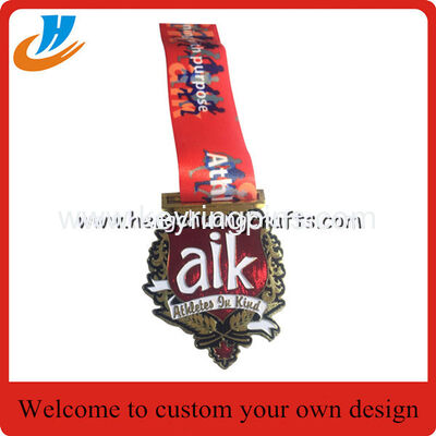 Soft enamel metal medals,high quality metal medals with custom your own logo