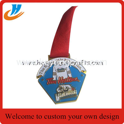Football metal medals custom,T-shirt shape soft enamel medal with epoxy
