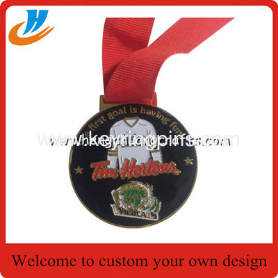 Award metal medals,soft enamel medals with epoxy Custom color zinc alloy medal