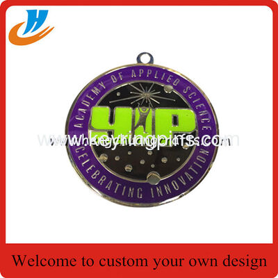 Hollow-out shaped metal run medal/sport gold medal,shaped metal medals
