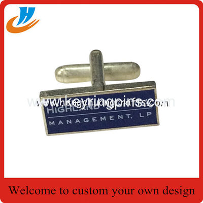 Flag cufflinks with custom logo design  soft enamel cufflinks wholesale