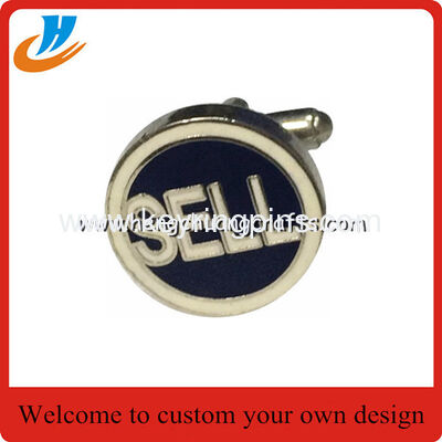 Pure color imitation enamel cufflink for mens shirts, initials cufflink,Custom Made Design Logo Cufflink Manufacturer