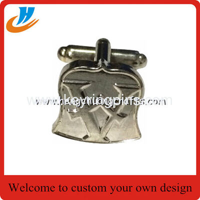 Custom fashion metal Police America cufflink gold and silver plated for wholesale