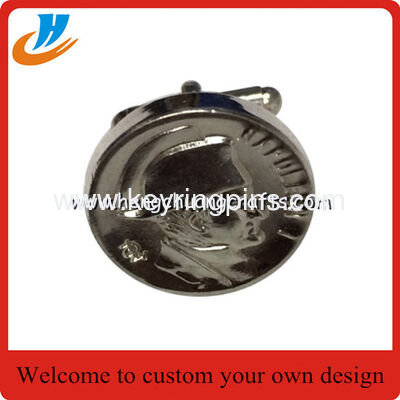 Skull shape cufflinks,paint cufflink,logo name engraved cufflinks