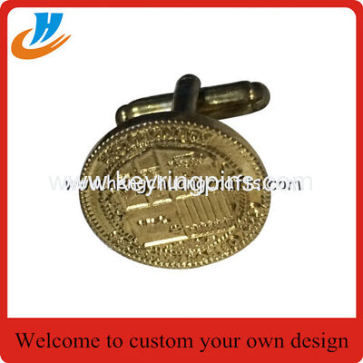 Custom fashion metal Police America cufflink gold and silver plated for wholesale