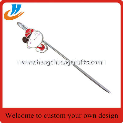 Etch process stainless steel bookmark with custom design logo card
