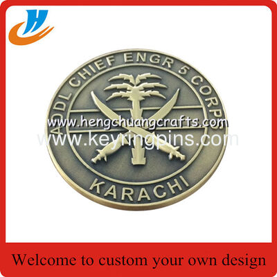 Die casting coins,USA metal challenge coins with 3D logo coin design