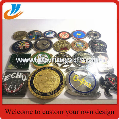 Wholesale coins,kinds of metal challenge souvenir coins with plated gold silver copper