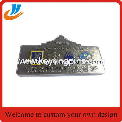 Dog tag medal coins/soft enamel process metal challenge coin high quality custom