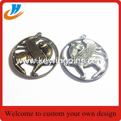 Hollow out raised horse sports award medals, personalized embossed metal medals