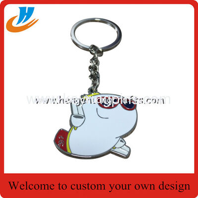 House shaped metal keychain/key holder, house shape keychain with custom logo