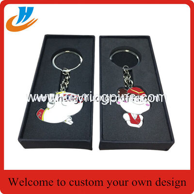 Metal keychains/keyrings/key chains/key rings with custom logo boxes