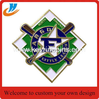 High quality baseball lapel pin custom from China metal pin supplier