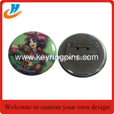 Shenzhen factory wholesale custom pin button badge metal tin badge,cheap custom tin button badge