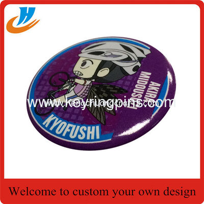 Custom Cute Tin Emblem Button Badge,Cartoon button tin badge for Advertising Gifts