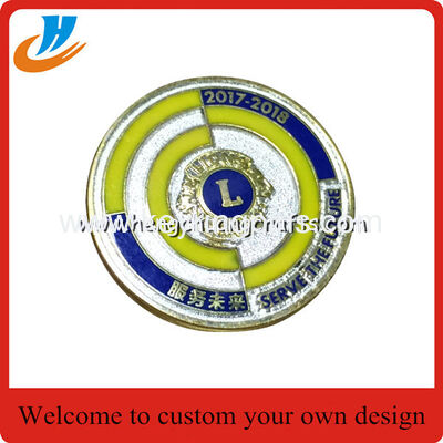 25mm No mold fee custom Metal Enamel Badges/Football Pin Badges/Football Stadium Pin Badge