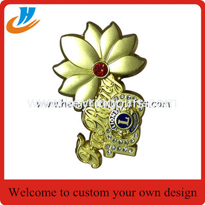 Lion club pins high quality custom/free design metal pin gold,silver,copper plated available