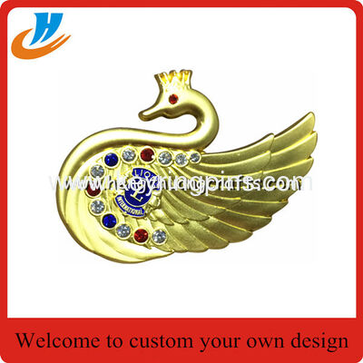 Custom Matt gold lapel pin,lion club metal pin high quality custom