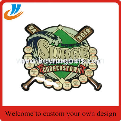 HC laple pins factory custom metal pins,baseball lapel badge with logo