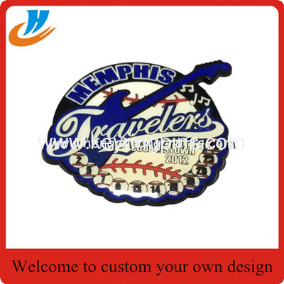 Print baseball pins/Metal baseball badge with custom logo design