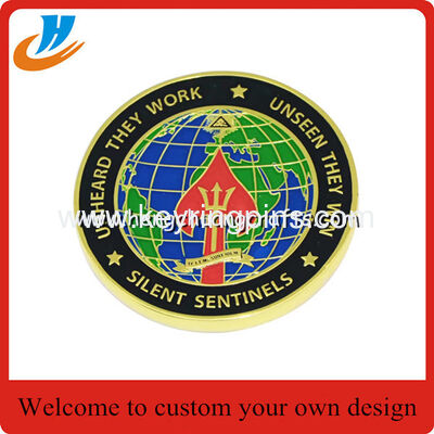 Souvenir coin,challenge military coin with gold silver antique brass plated