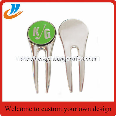 Golf accessories golf pitchfork and ball marker with custom logo