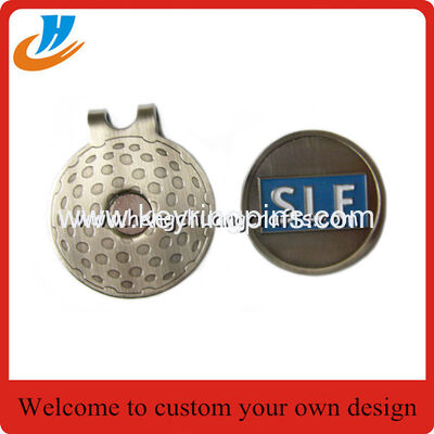 No mold fee custom Personalized Hat Clips / Metal Golf Cap Clips