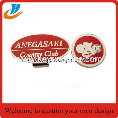 Custom iron material hat clip,magnet hat clips with gold plated