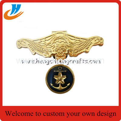 Custom iron material hat clip,magnet hat clips with gold plated