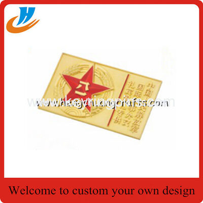 Gold medal badge Police military souvenir lapel pins Competitive price custom wholesale