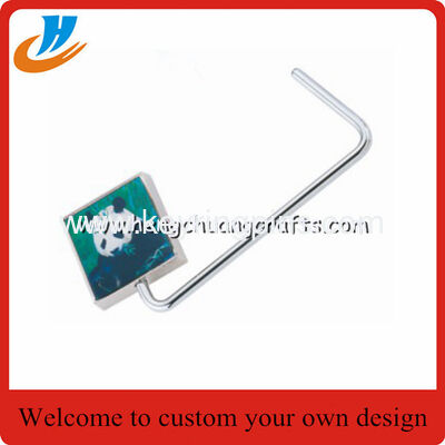 Custom bag hanger holder,ladies bag holder with custom logo design