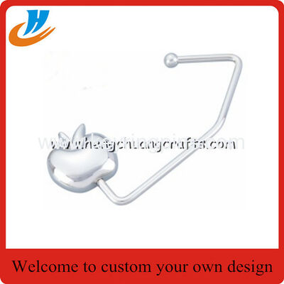 Custom Promotion Purse Hook Foldable Fashion Table Top Metal Handbag/Bag Hanger for gifts