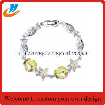 OEM Professional Wholesale metal Bracelet necklace /soft or hard enamel process