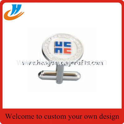 New promotional customed logo brass cufflinks sports corperate gifts
