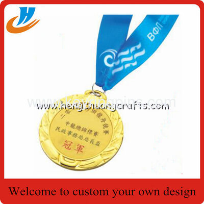 China stock metal blank medals, gold silver bronze blank race medals cheap custom