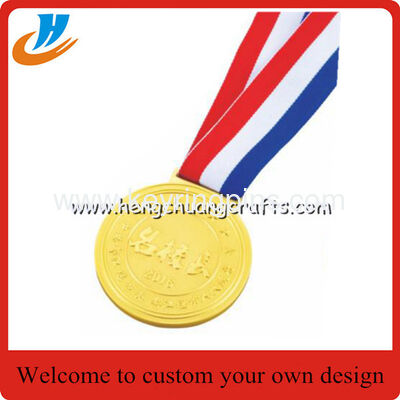 China stock metal blank medals, gold silver bronze blank race medals cheap custom