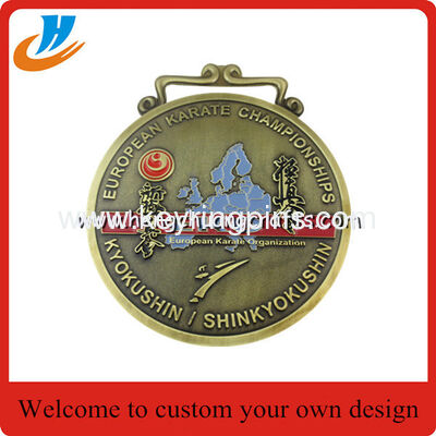 Wuhan Running Marathon Sports medals,Award metal medals with ribbon