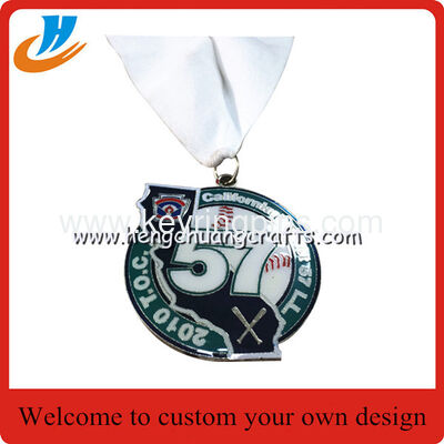 Football 30th Sporting club metal medal,custom soccer metal medal with ribbon