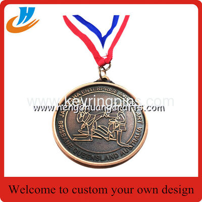 Custom dinghy medals for activity,dinghy boats medals with polished old nickel