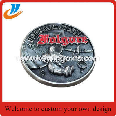 3D challenging metal coins,3D alloy die cast metal coin with old silver plated