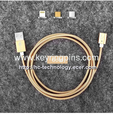 Magnetic Charging Cable For iphone6 and Samsung mobile phone micro usb cable