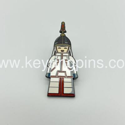 Qing Dynasty Imperial Figures Enamel Pin Set, Chinese Historical Character Collectible Lapel Pins