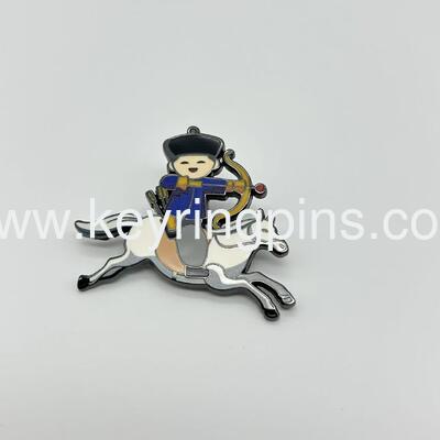 Qing Dynasty Imperial Figures Enamel Pin Set, Chinese Historical Character Collectible Lapel Pins