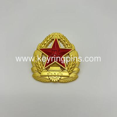 Malaysia badge high quality custom pins cup badge Malaysia cap pins lapel