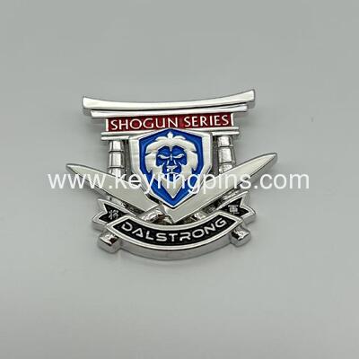 Frost fire Series Knife Company Lapel Pin Promo Silver Tone Soft Enamel pin