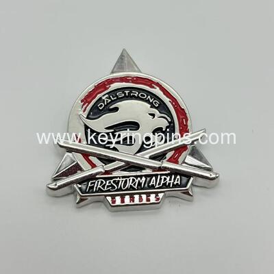 Dalstrong Gladiator Series Knife Company Lapel Pin Promo Silver Tone Enamel pin