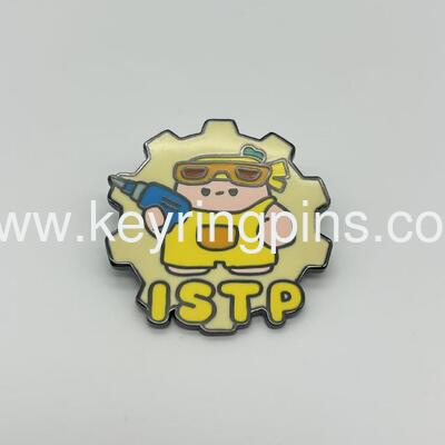 Factory wholesale fridge magnet button INTP Red Club Fridge Magnet pins