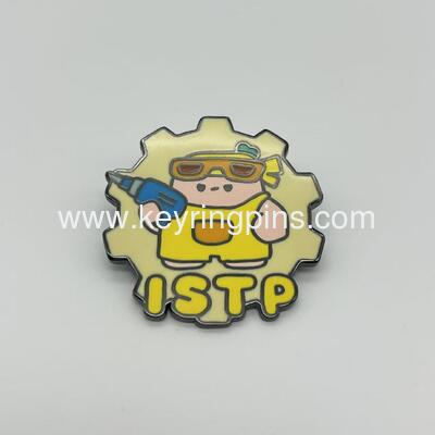 Red Club Fridge Magnet,ISFJ Magnet badge pin,metal pin fridge magnet lapel