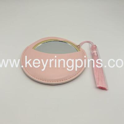 Magnet small size folding makeup mirror, Metal cosmetic mirror for sale